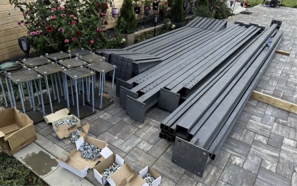 Vand kit complet Hala Metalica 10X20X4 structura metalica Sibiu