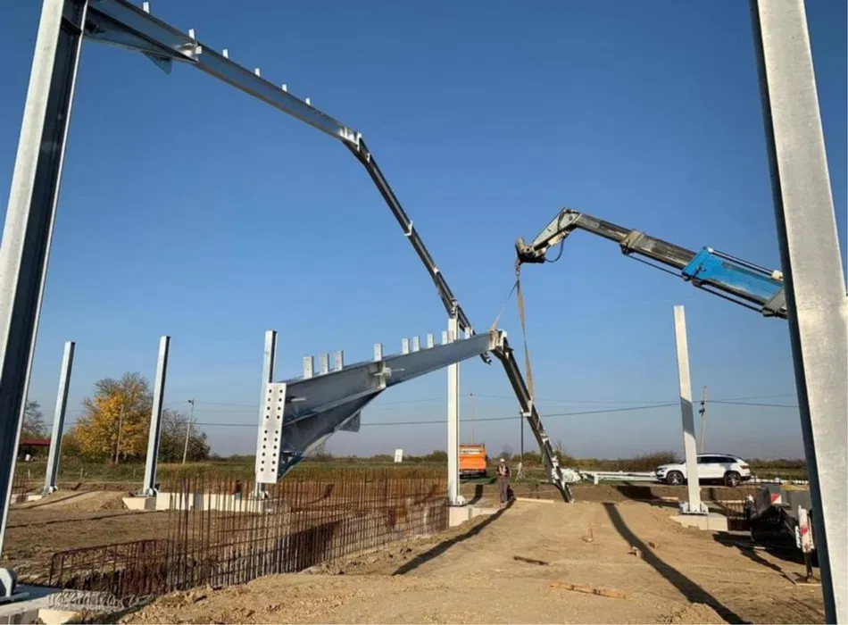 Vand kit complet Hala Metalica 10X20X4 structura metalica Sibiu